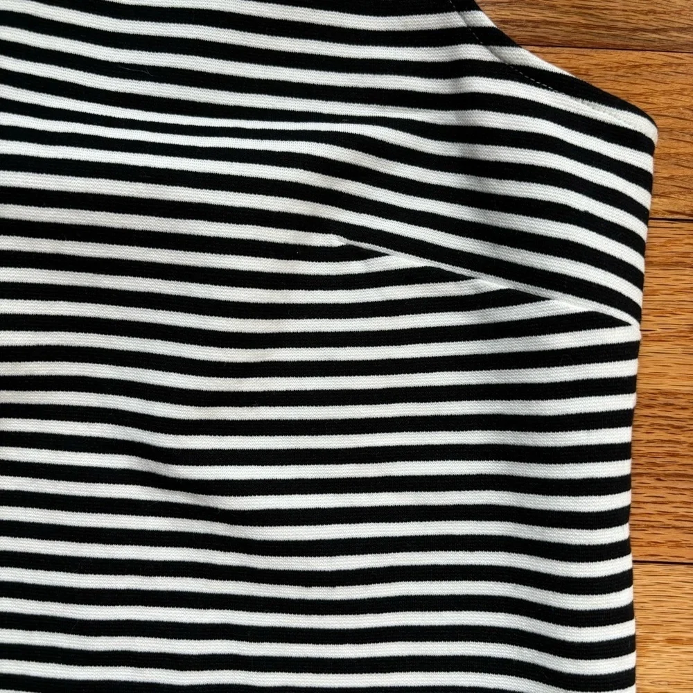 J Crew Striped Tank Women’s Ruffle Hem Sz Medium